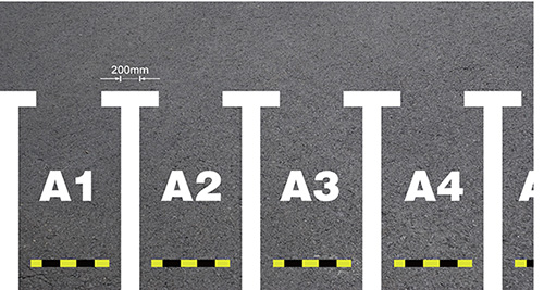 停車位標識線 停車位標識線