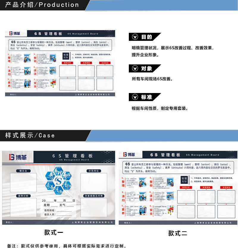 6S管理看板 6S管理看板